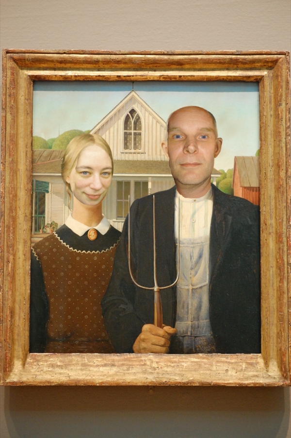 Creation of american gothic: Step 2